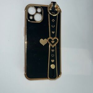 Stylish Black and Gold iPhone 13 Case